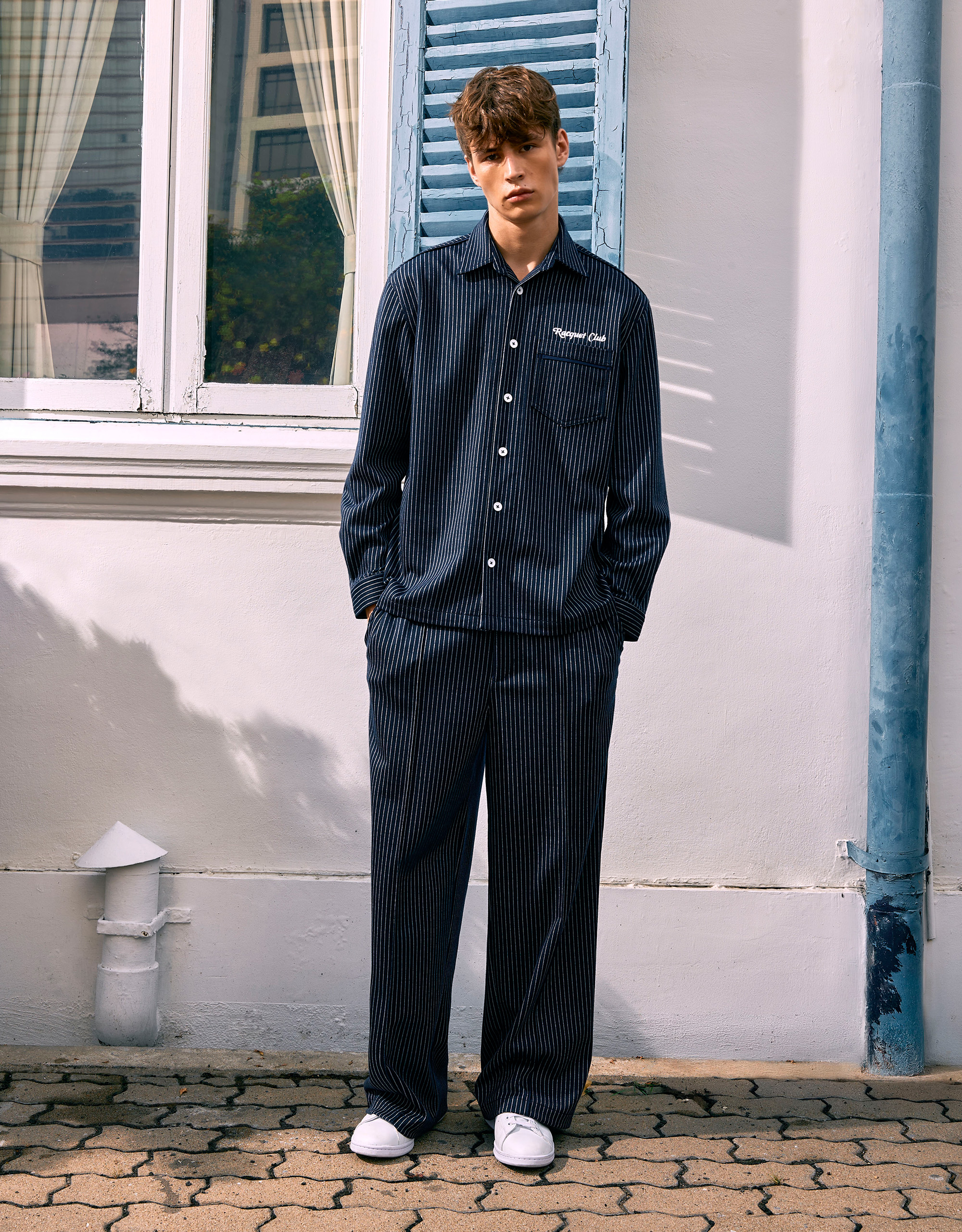 Pinstripe Jersey Pants - Image 2