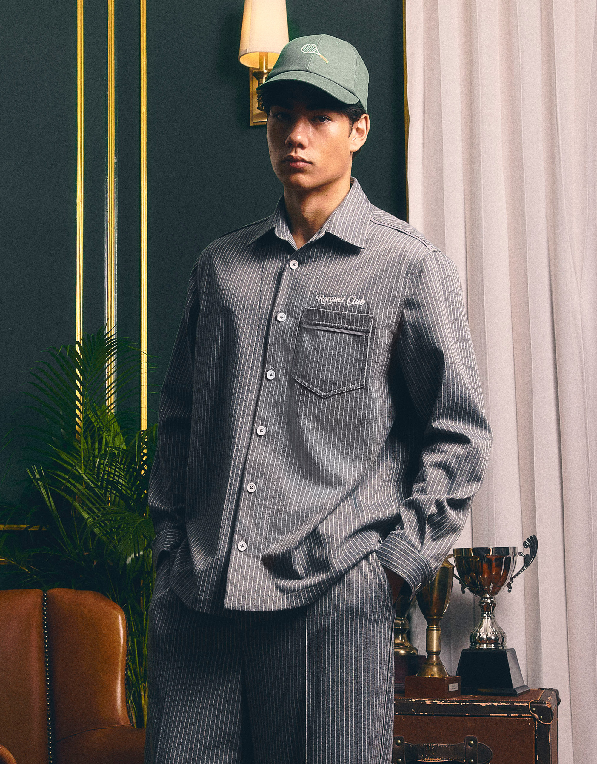 Pinstripe Jersey Shirt - Image 2