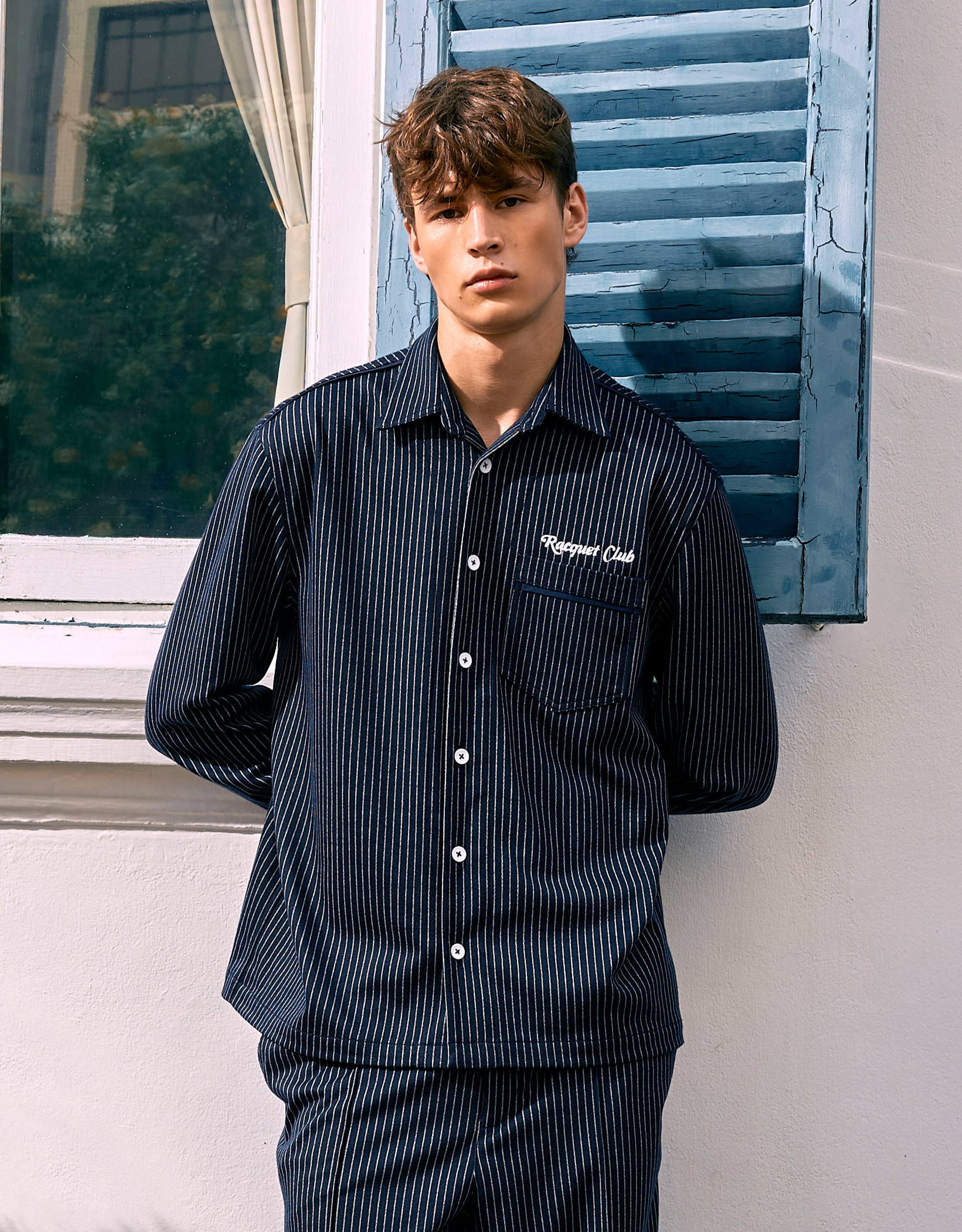 Pinstripe Jersey Shirt - Image 2