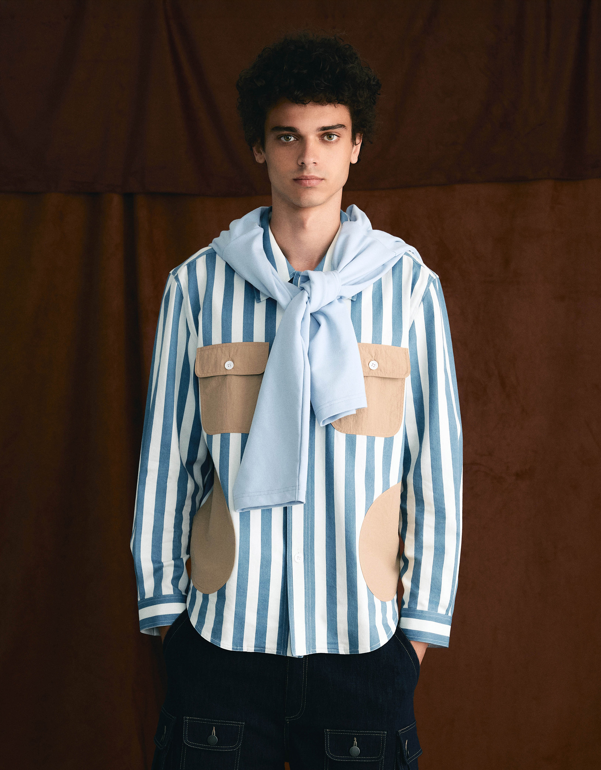 Light Denim Striped Shirt - Image 2