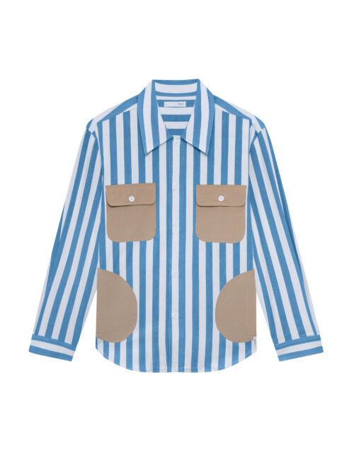 Light Denim Striped Shirt