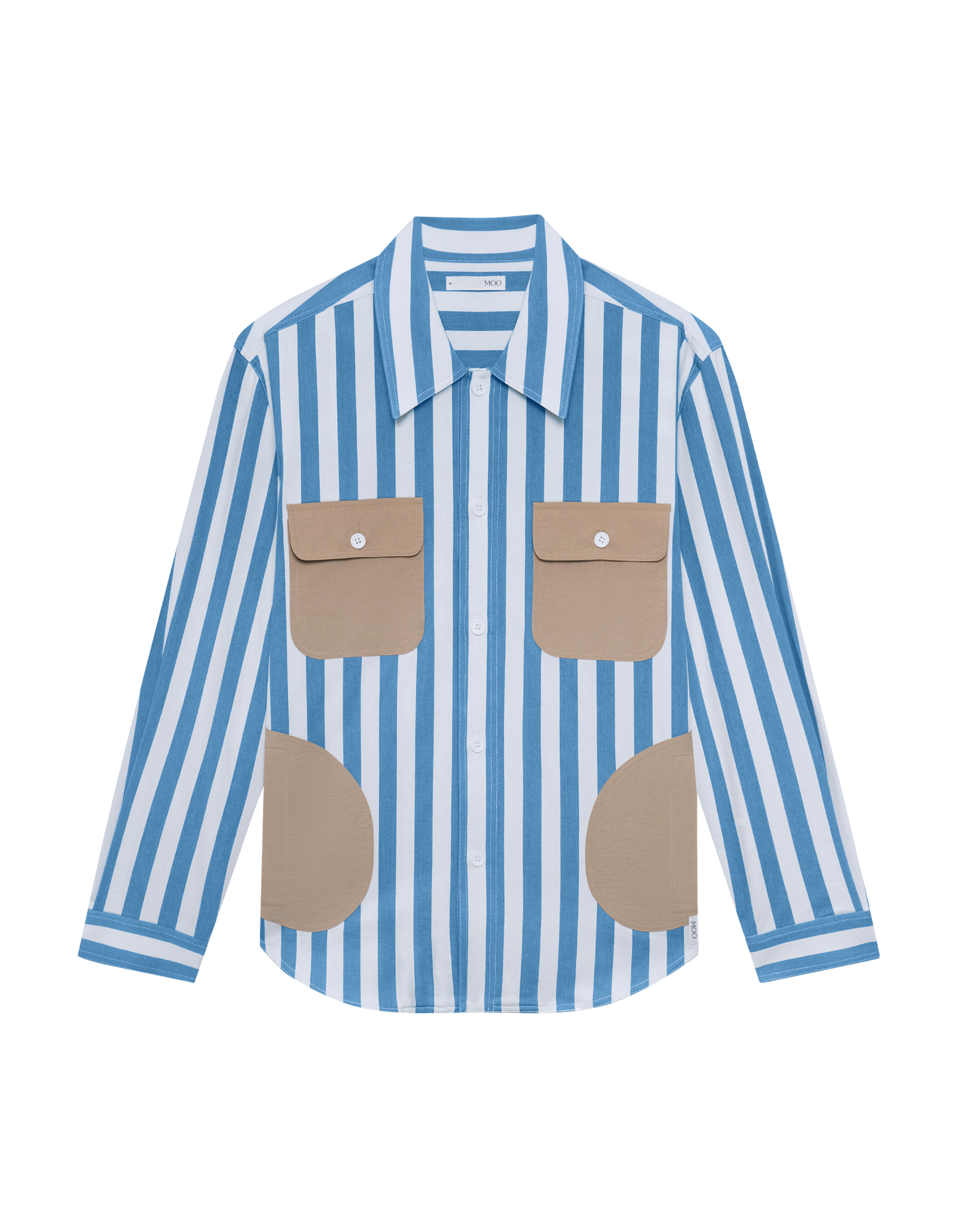 Light Denim Striped Shirt