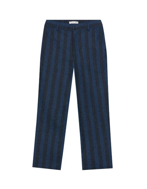 Striped Denim Pants