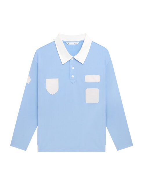 Velcro Inspired Patchwork Rugby Shirt