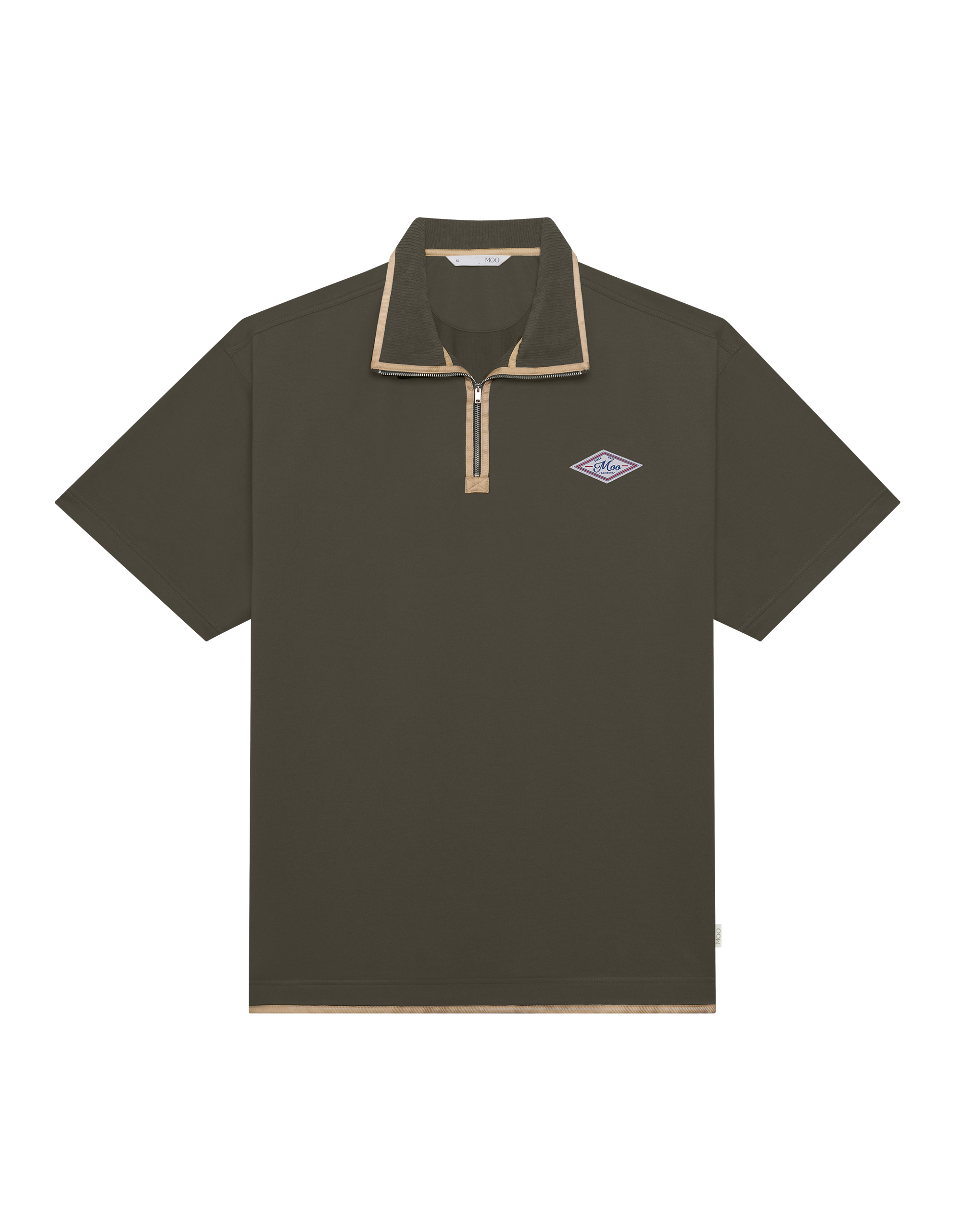 Camping Zip-up Polo Shirt