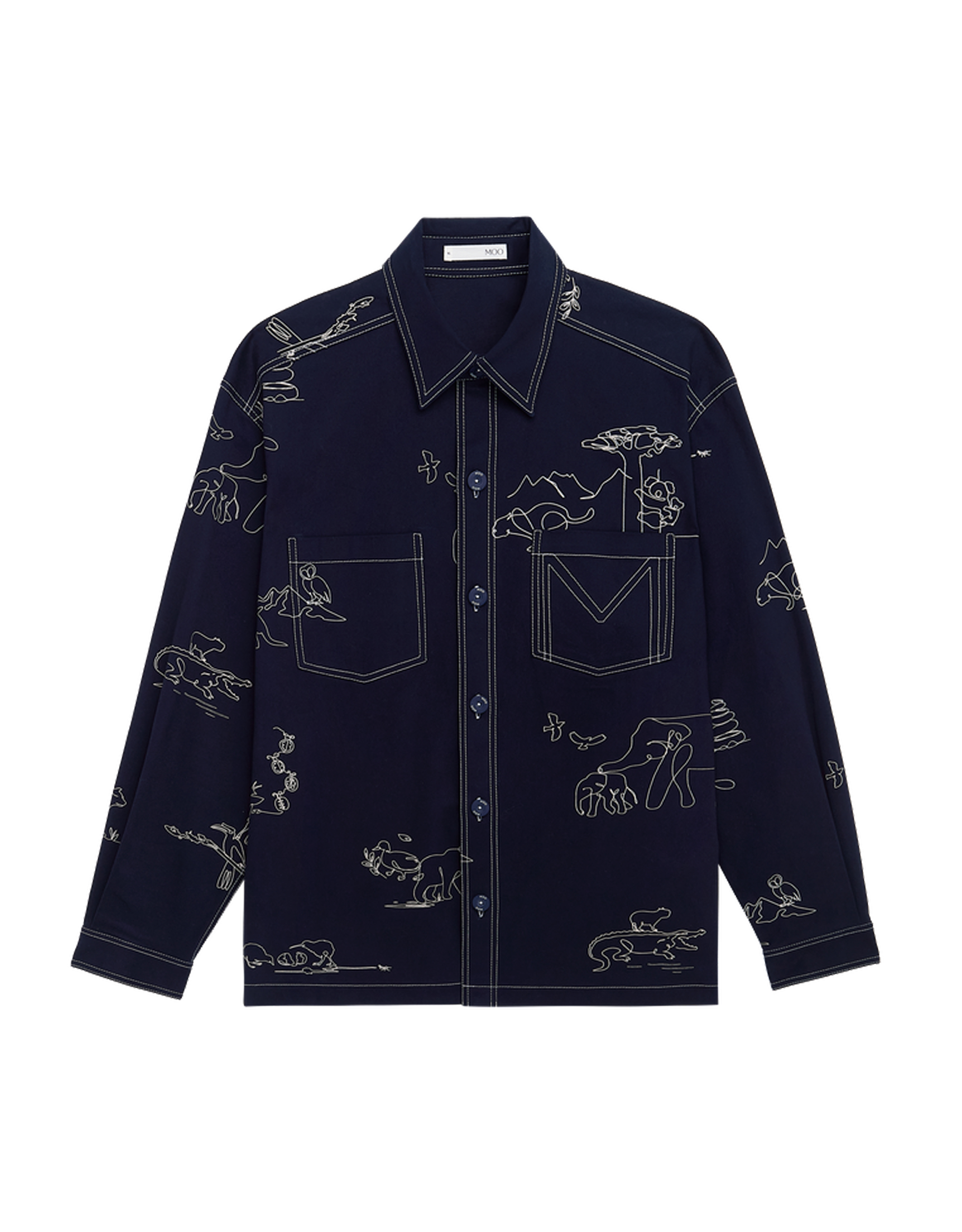 MOO Explorer Club Contour Pattern Shirt