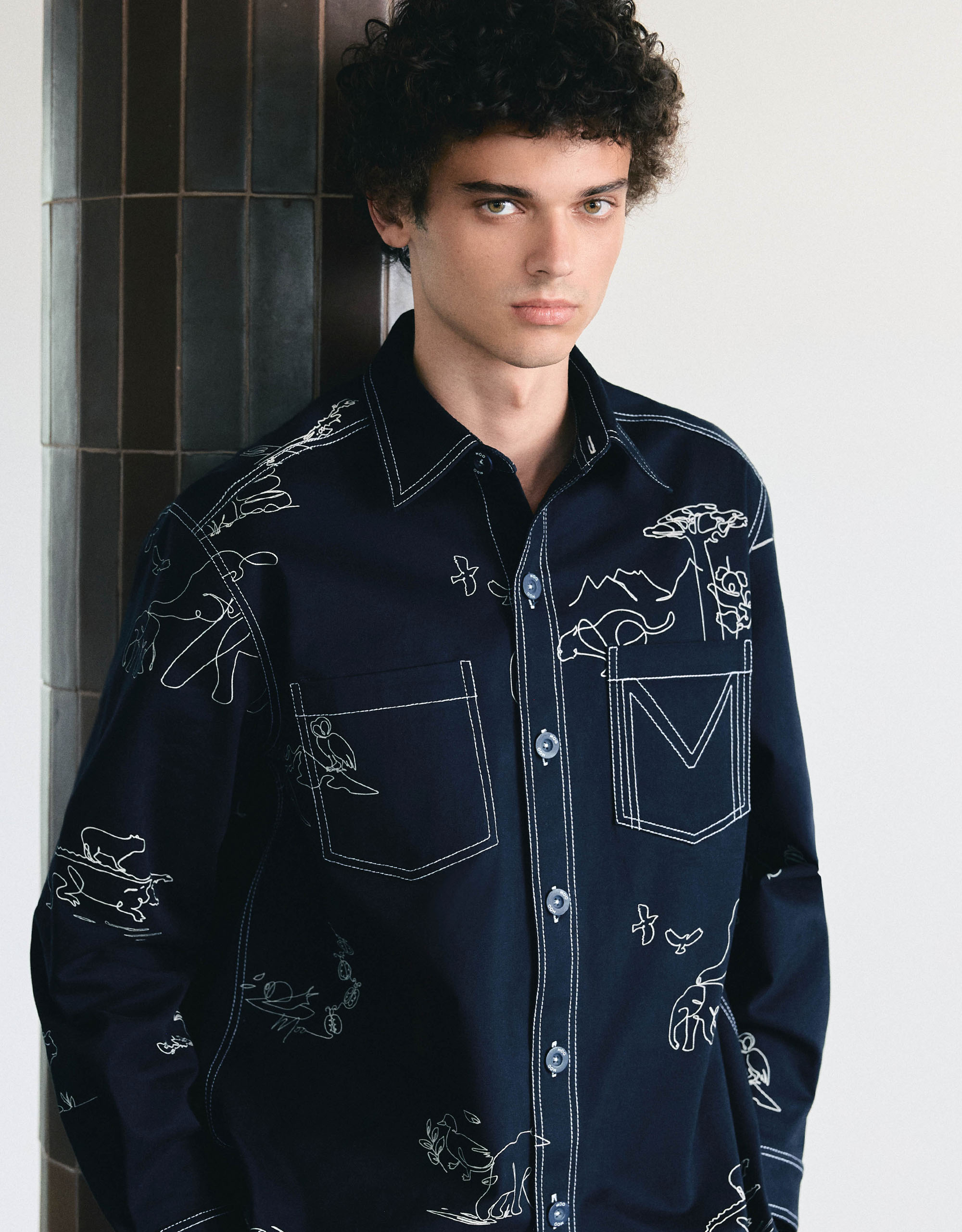 MOO Explorer Club Contour Pattern Shirt - Image 3