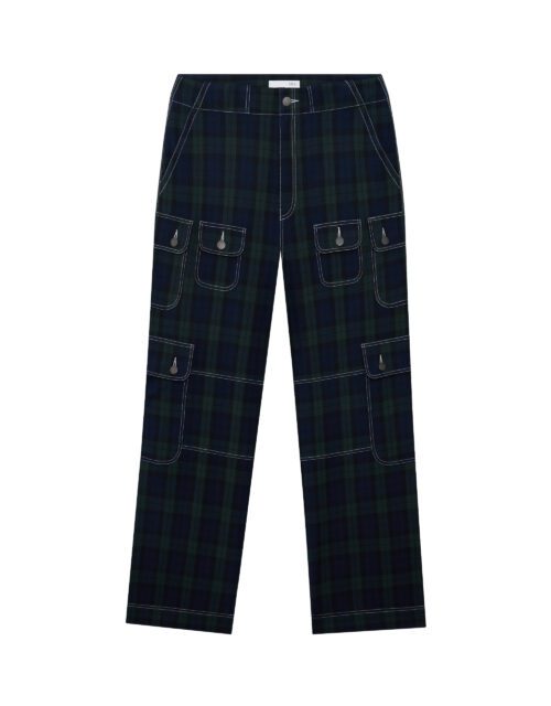 Vintage Check Cargo Pants