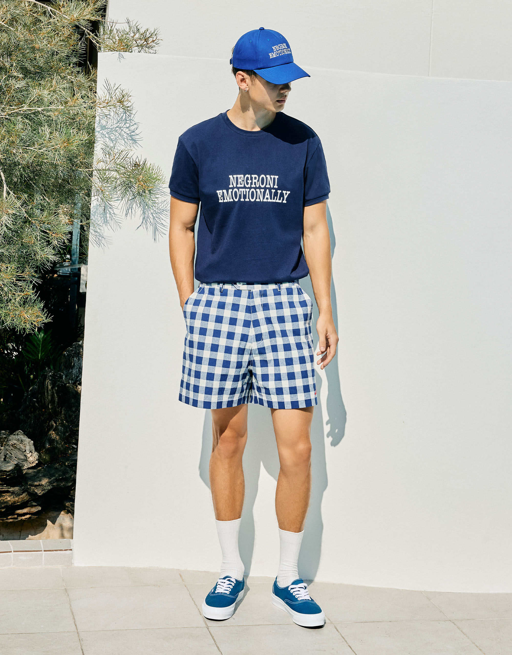 Gingham Cotton Shorts - Image 2
